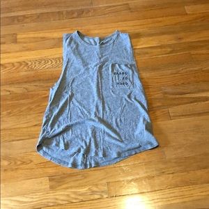 Pure Barre “Barre So Hard” Grey tank. Sz M!